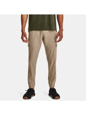 Under Armour Stretch Woven Cargo Pants Beige 1380358-236 Size Medium
